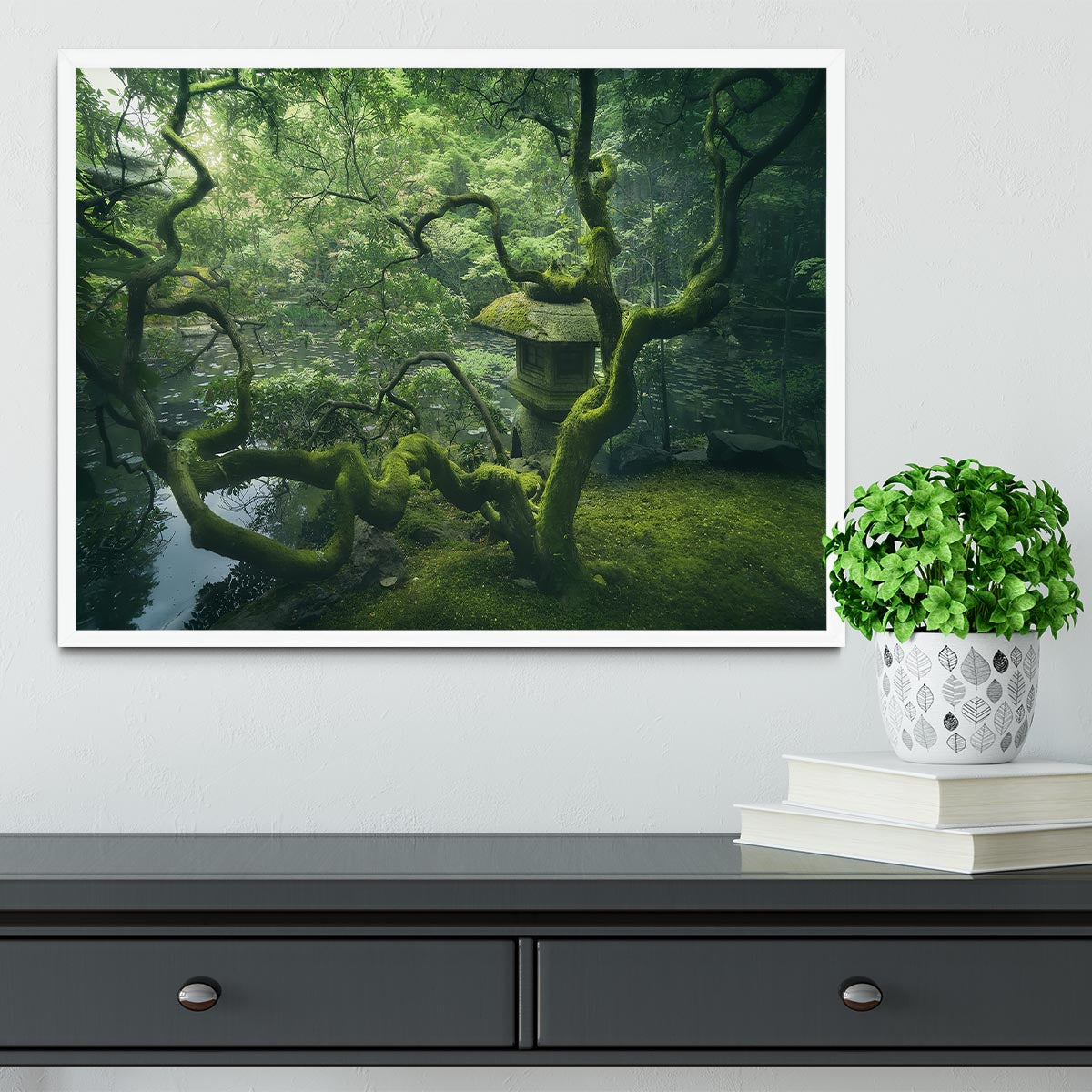 Japanese Tree Framed Print - Canvas Art Rocks -6