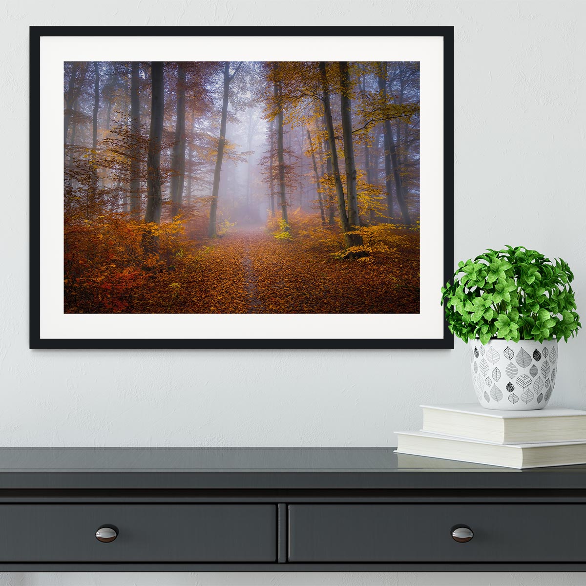 October Trail Framed Print - Canvas Art Rocks - 1