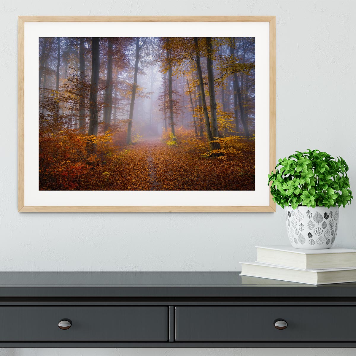 October Trail Framed Print - Canvas Art Rocks - 3