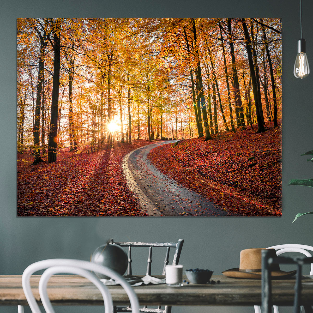 Road In Sapderaysen Nationalpark Sweden Canvas Print or Poster - Canvas Art Rocks - 3