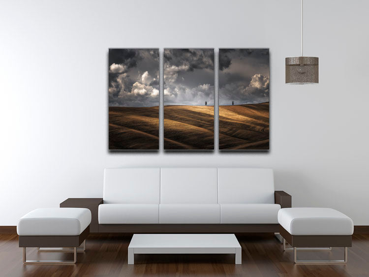 As The Sun Kisses The Sky 3 Split Panel Canvas Print - Canvas Art Rocks - 3