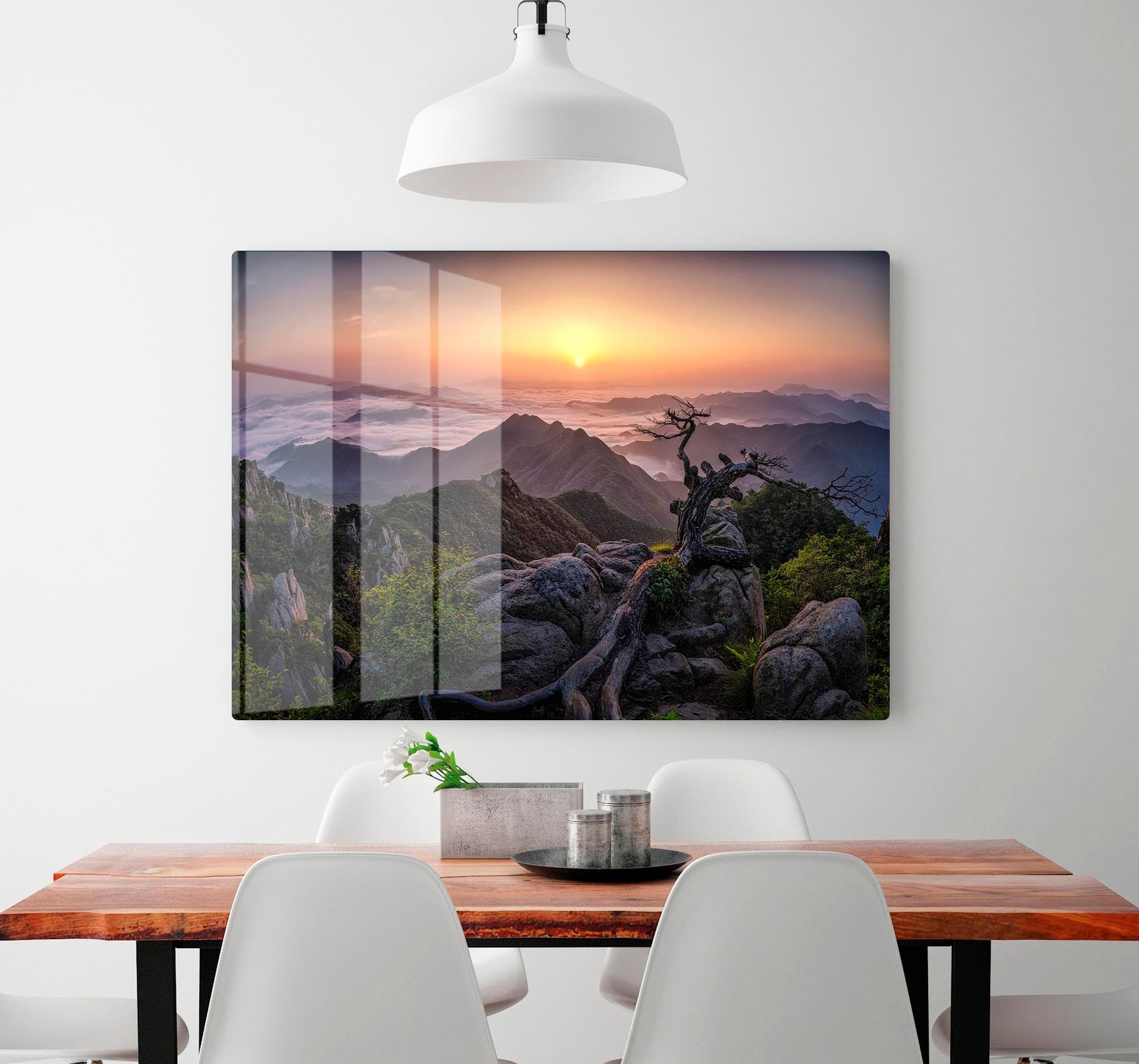 Sunrise On Top HD Metal Print - Canvas Art Rocks - 2