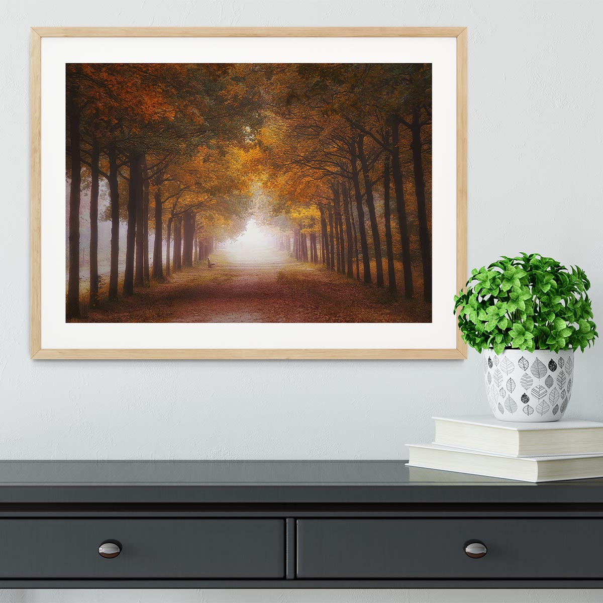 Foggy Autumn Dream Framed Print - Canvas Art Rocks - 3
