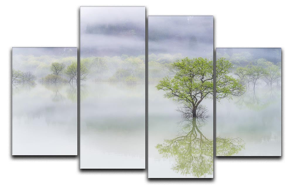 Dreamy Tree 4 Split Panel Canvas - Canvas Art Rocks - 1
