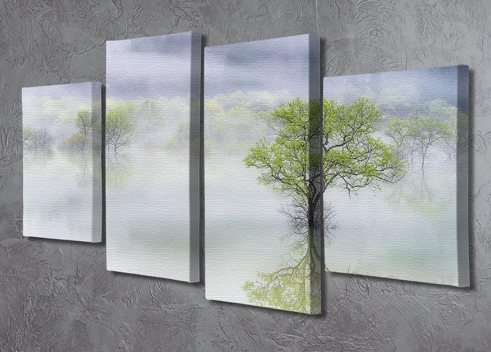 Dreamy Tree 4 Split Panel Canvas - Canvas Art Rocks - 2