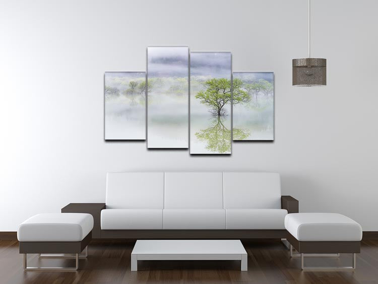 Dreamy Tree 4 Split Panel Canvas - Canvas Art Rocks - 3