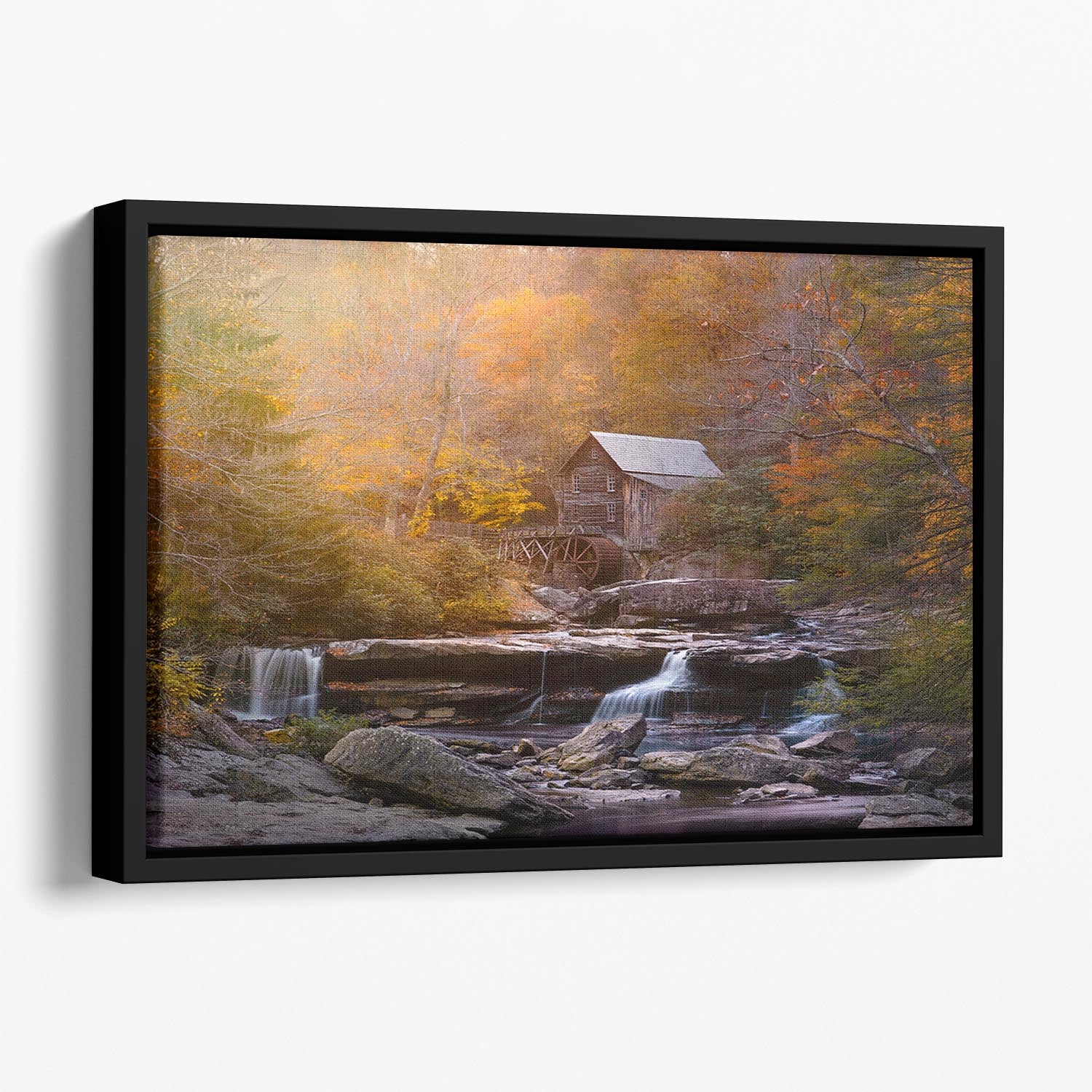 The Mill Floating Framed Canvas - Canvas Art Rocks - 1