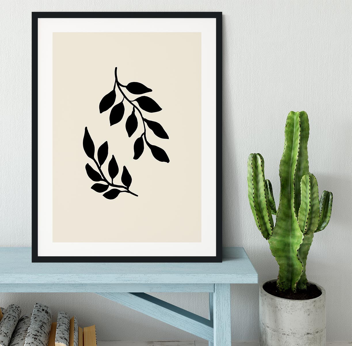 Black Twigs Framed Print - 1x - 1