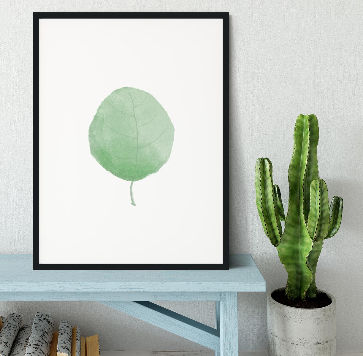 Single Leaf Framed Print - Canvas Art Rocks - 2