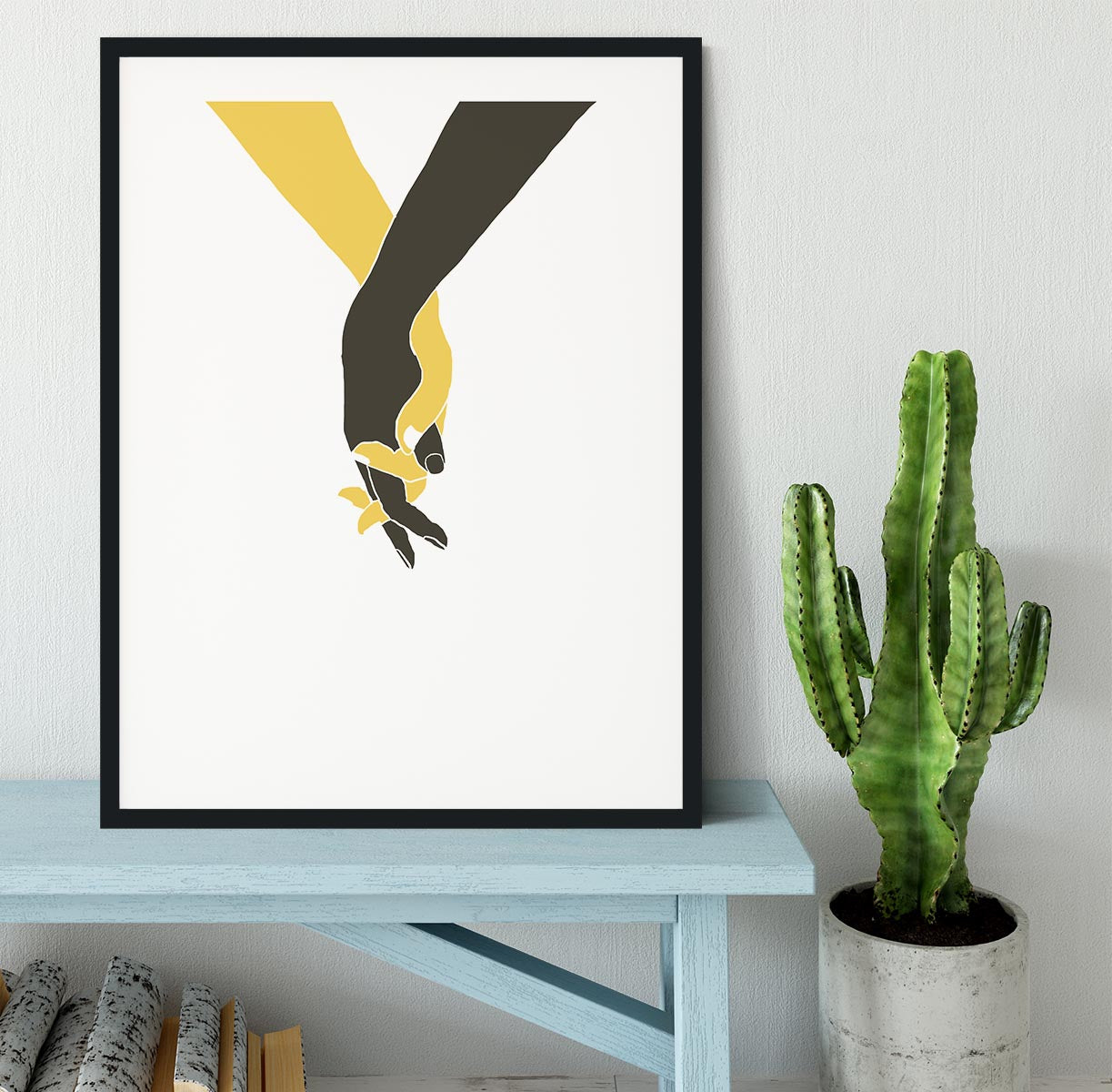 Holding Hands Framed Print - Canvas Art Rocks - 1