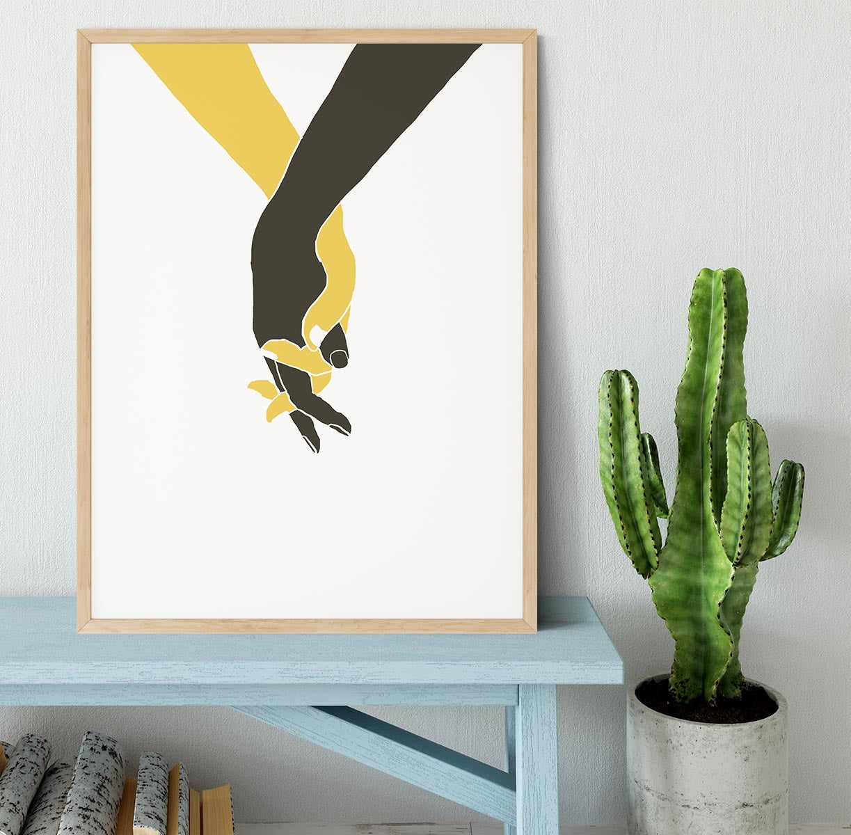 Holding Hands Framed Print - Canvas Art Rocks - 4