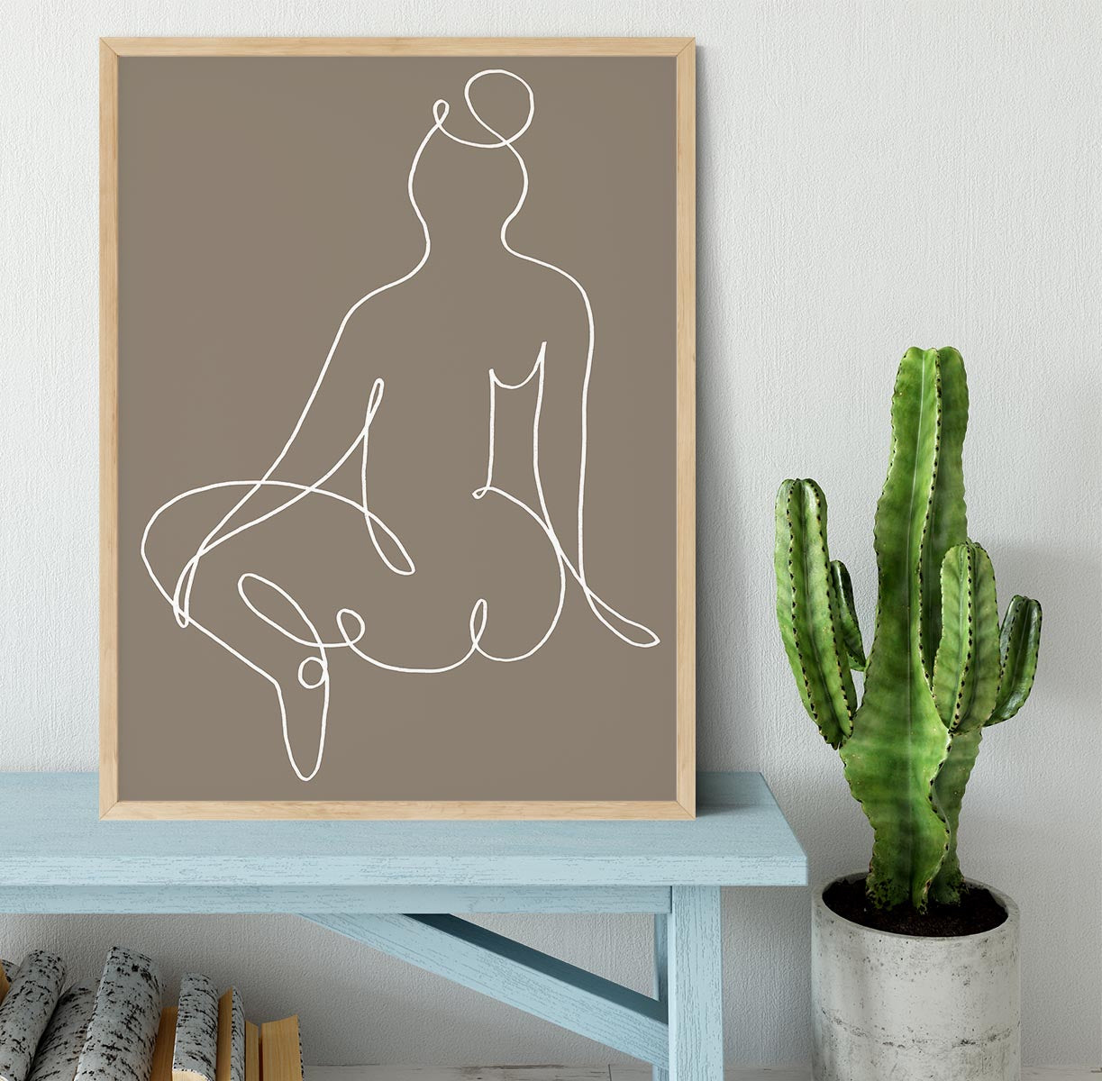 Sitting Down 02 Framed Print - Canvas Art Rocks - 4