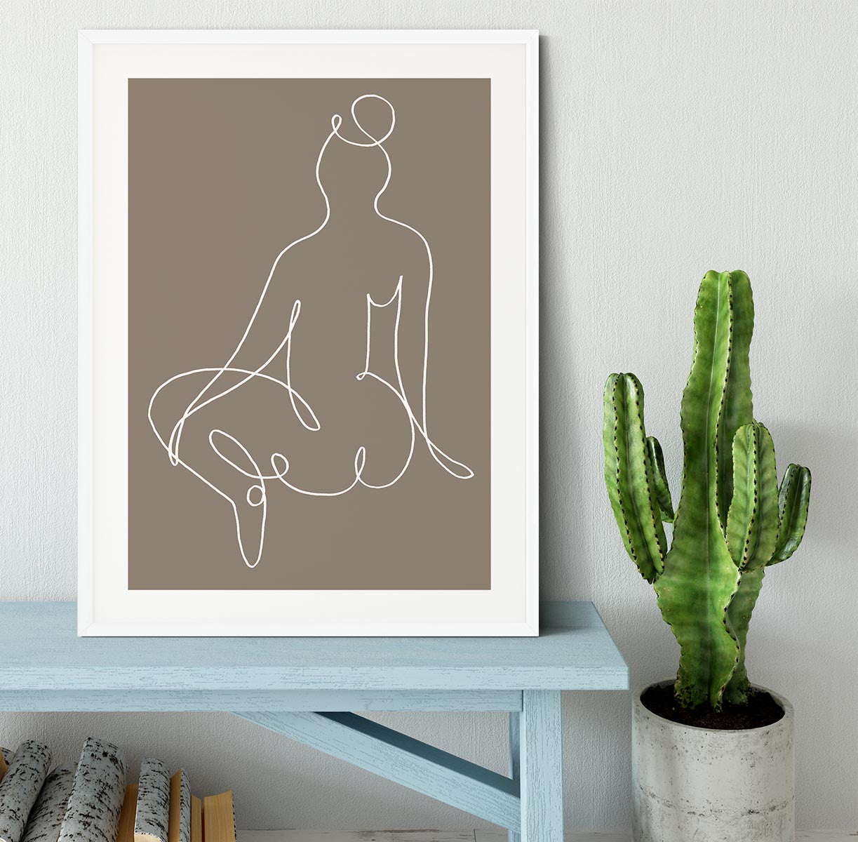 Sitting Down 02 Framed Print - Canvas Art Rocks - 5