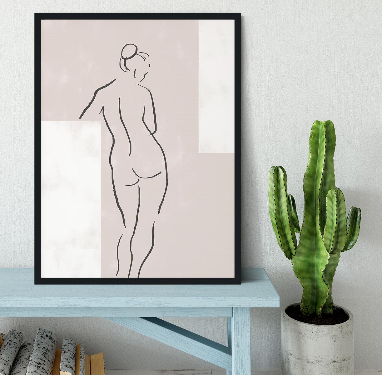 Woman in Studio Framed Print - Canvas Art Rocks - 2