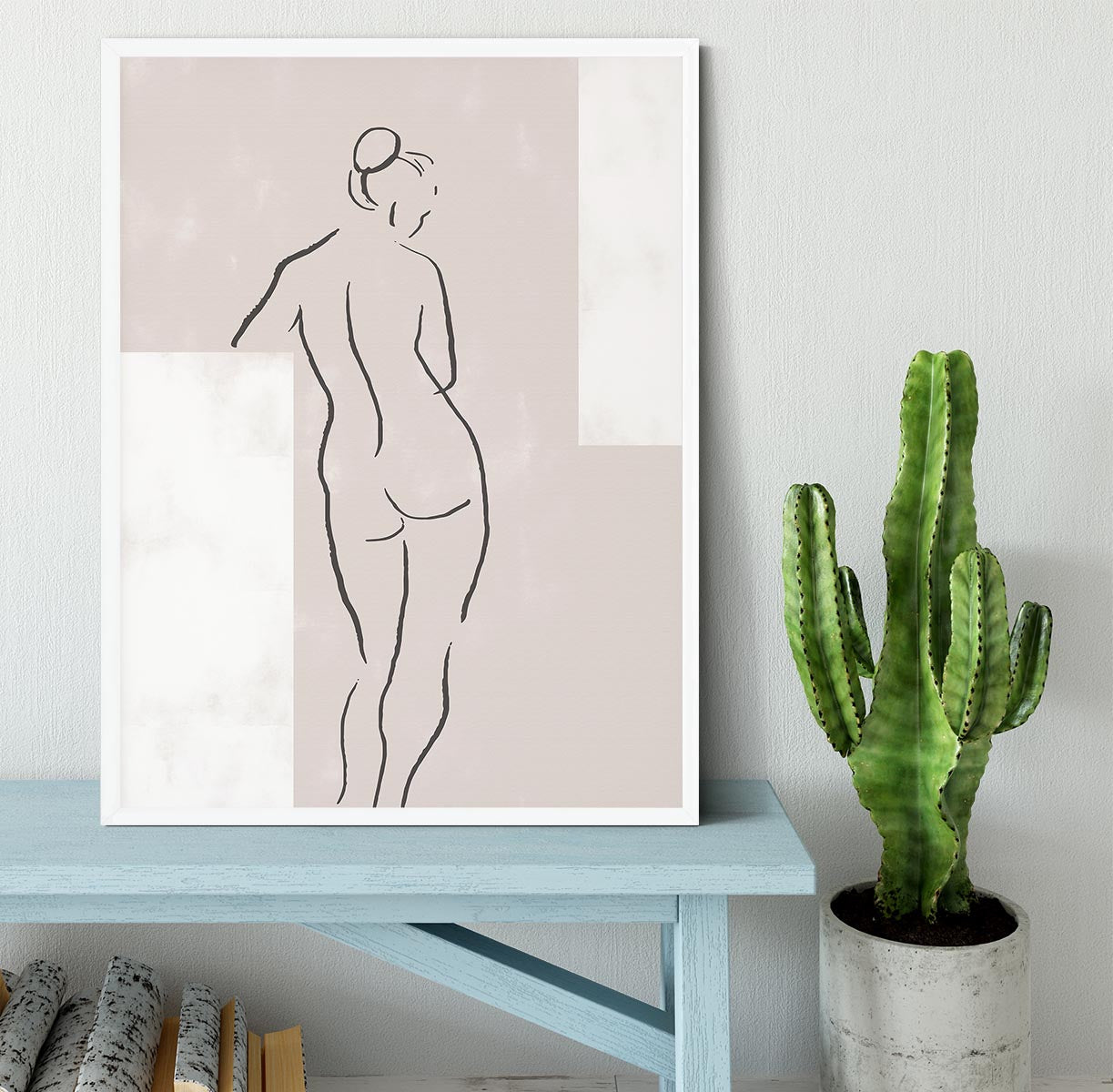 Woman in Studio Framed Print - Canvas Art Rocks -6