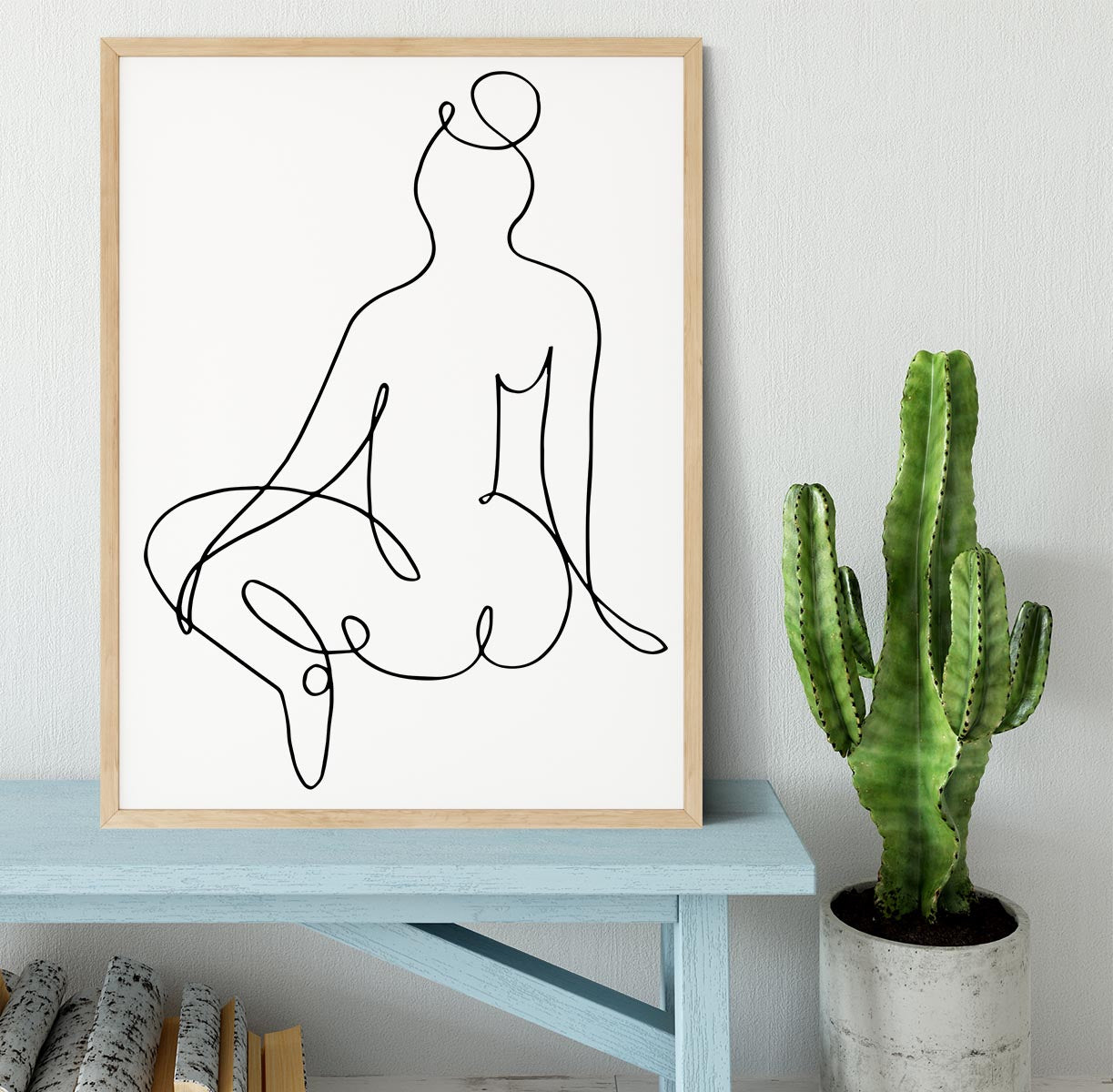 Nude Back Framed Print - Canvas Art Rocks - 4