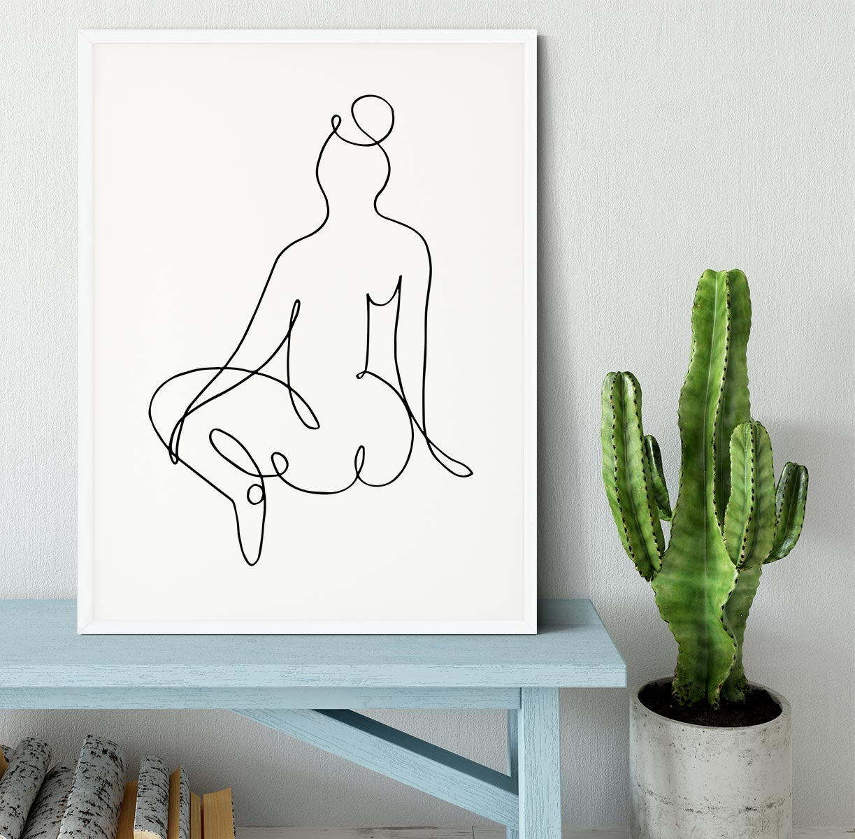 Nude Back Framed Print - Canvas Art Rocks - 5