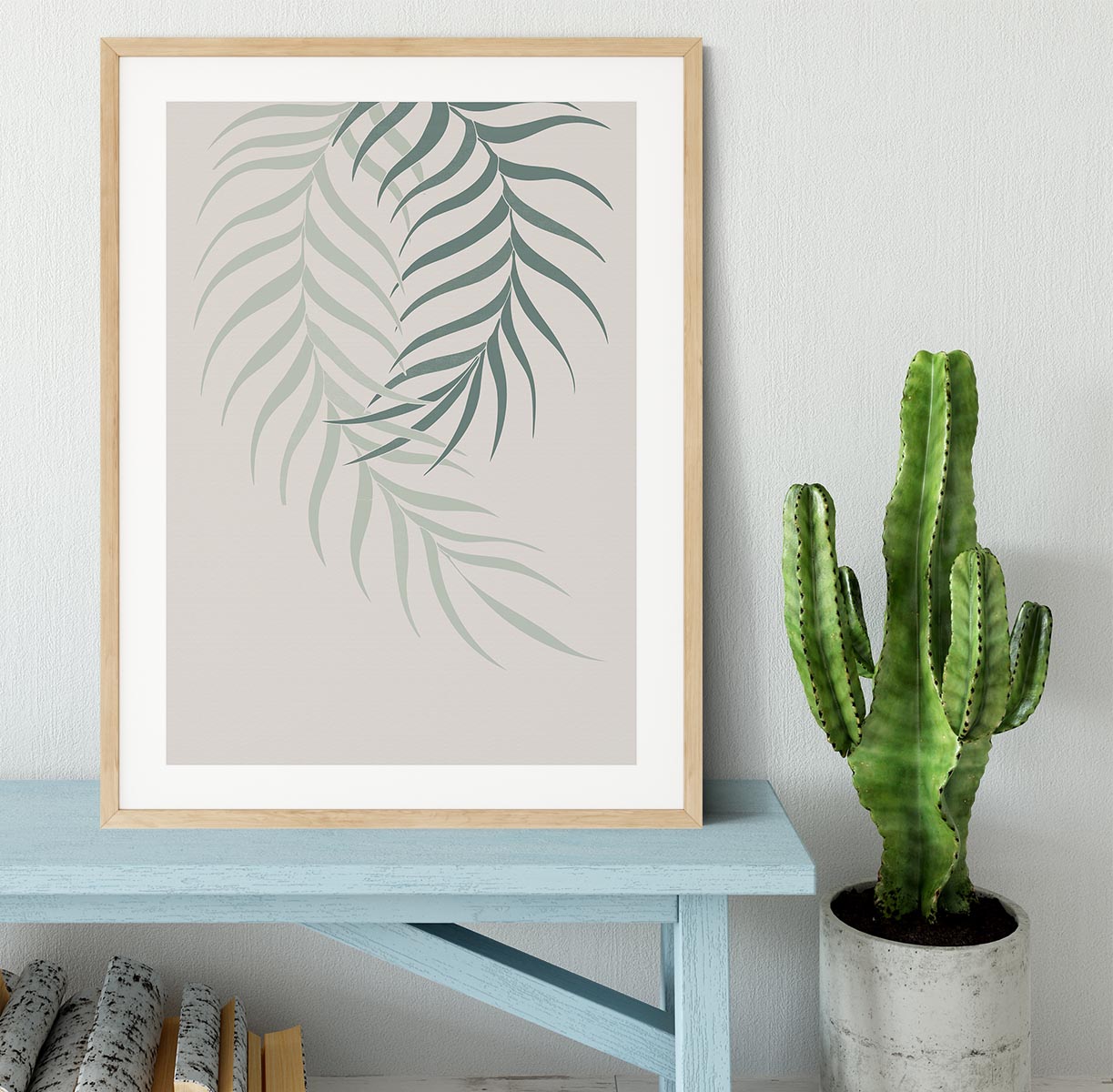 Leaf Frilly Green Framed Print - Canvas Art Rocks - 3