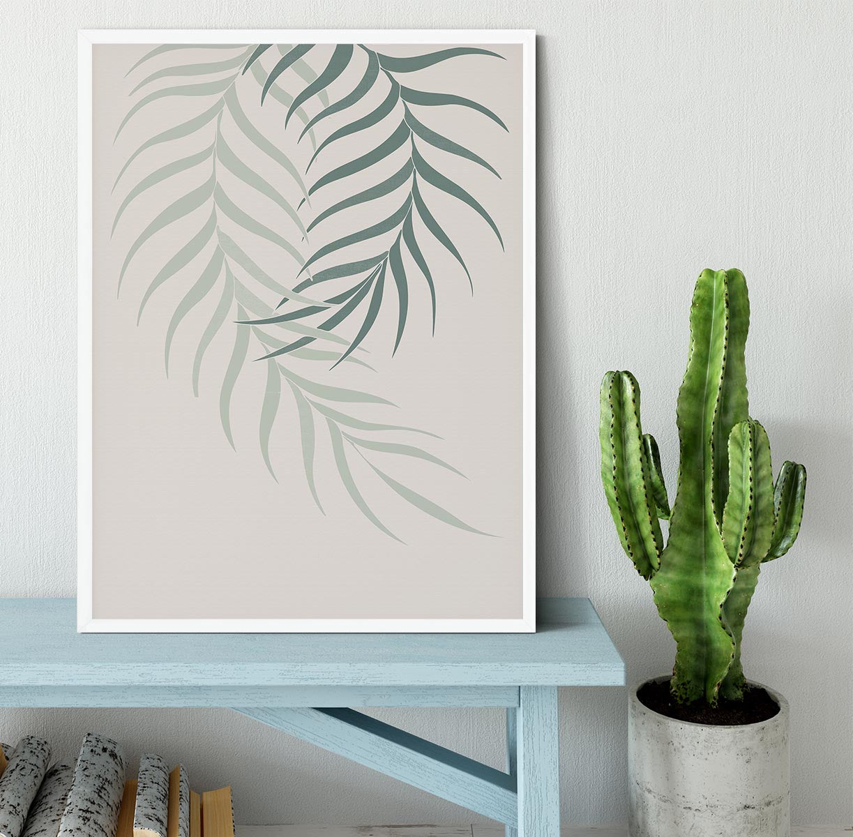 Leaf Frilly Green Framed Print - Canvas Art Rocks -6