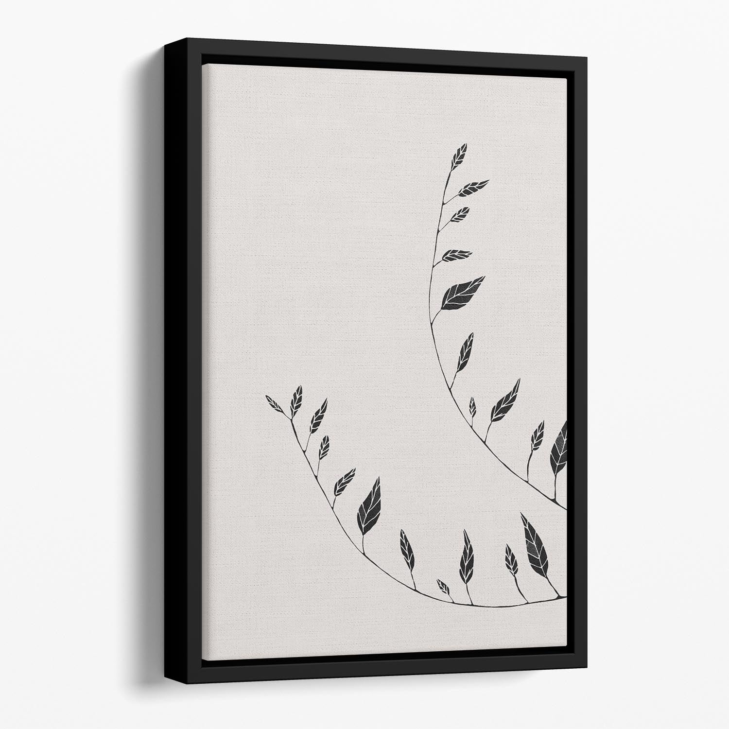 Wavy Branches Floating Framed Canvas - Canvas Art Rocks - 1