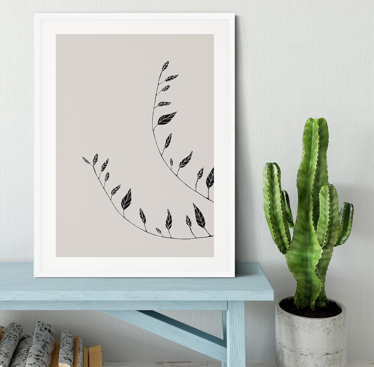 Wavy Branches Framed Print - Canvas Art Rocks - 5