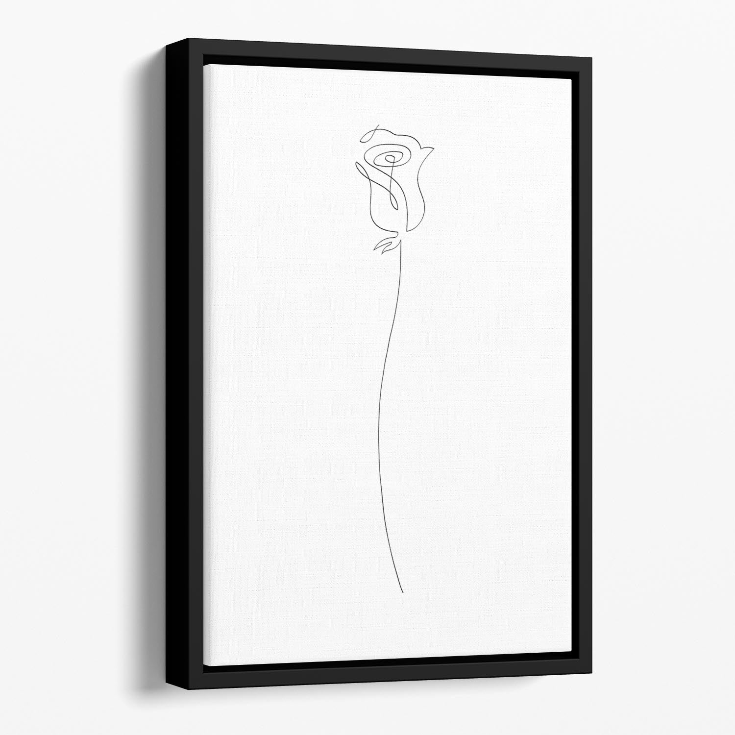 Rose Floating Framed Canvas - Canvas Art Rocks - 1