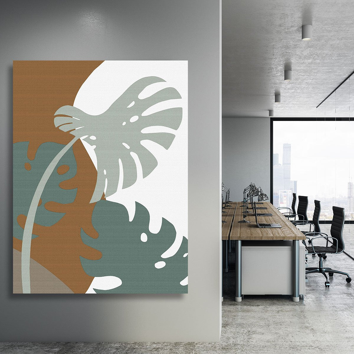 Monstera Cut Out 03 Canvas Print or Poster - Canvas Art Rocks - 3