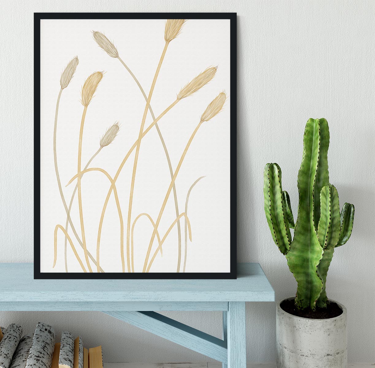 Bunny Grass 01 Framed Print - Canvas Art Rocks - 2