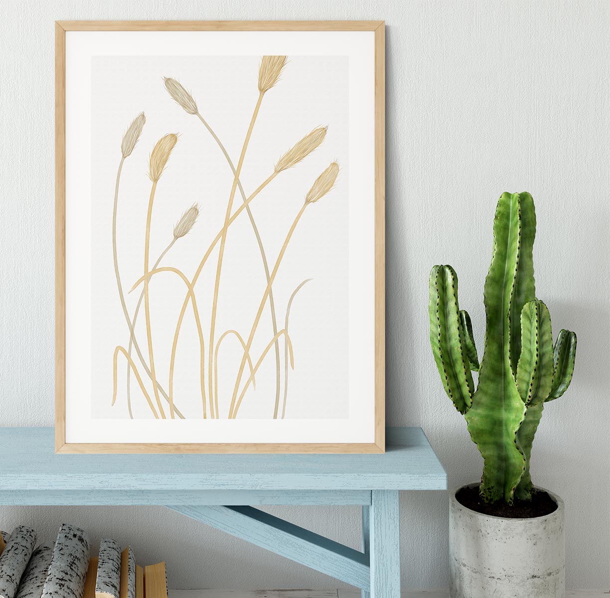 Bunny Grass 01 Framed Print - Canvas Art Rocks - 3