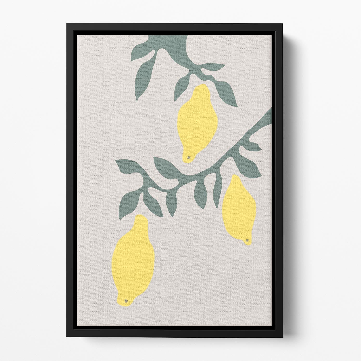 Lemons Floating Framed Canvas - 1x - 2