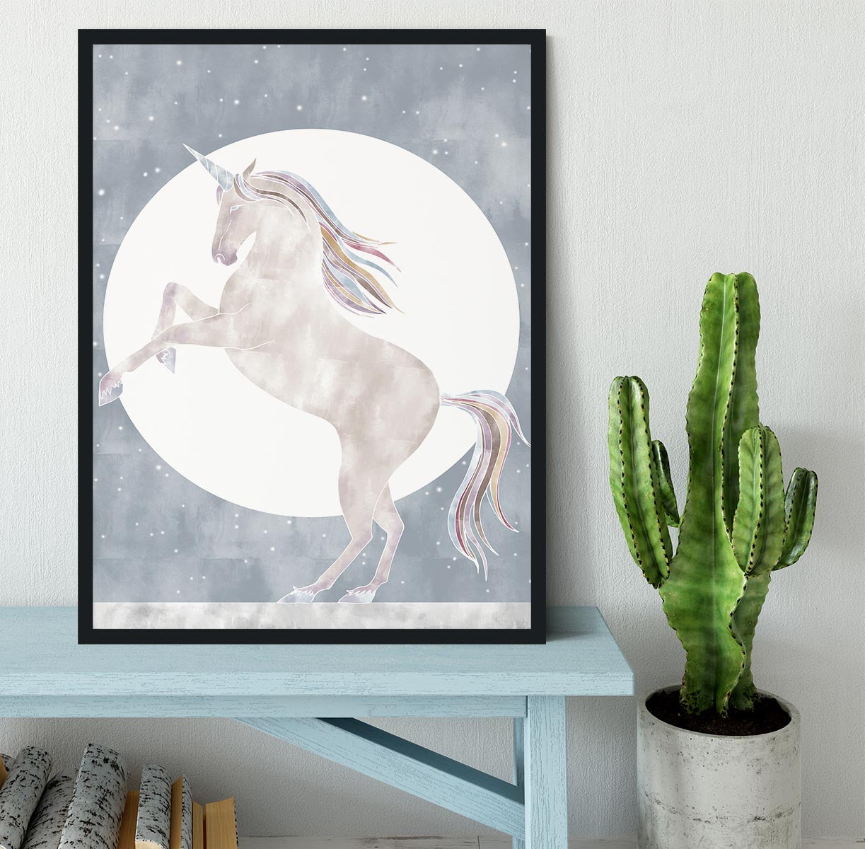 Rising Unicorn Framed Print - Canvas Art Rocks - 2