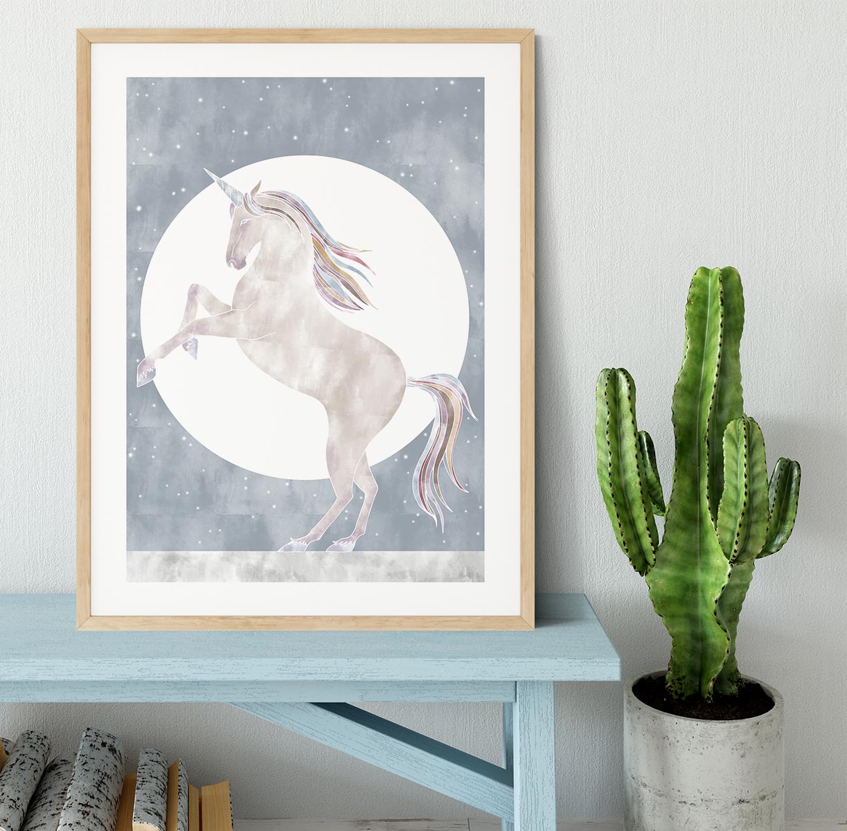 Rising Unicorn Framed Print - 1x - 3