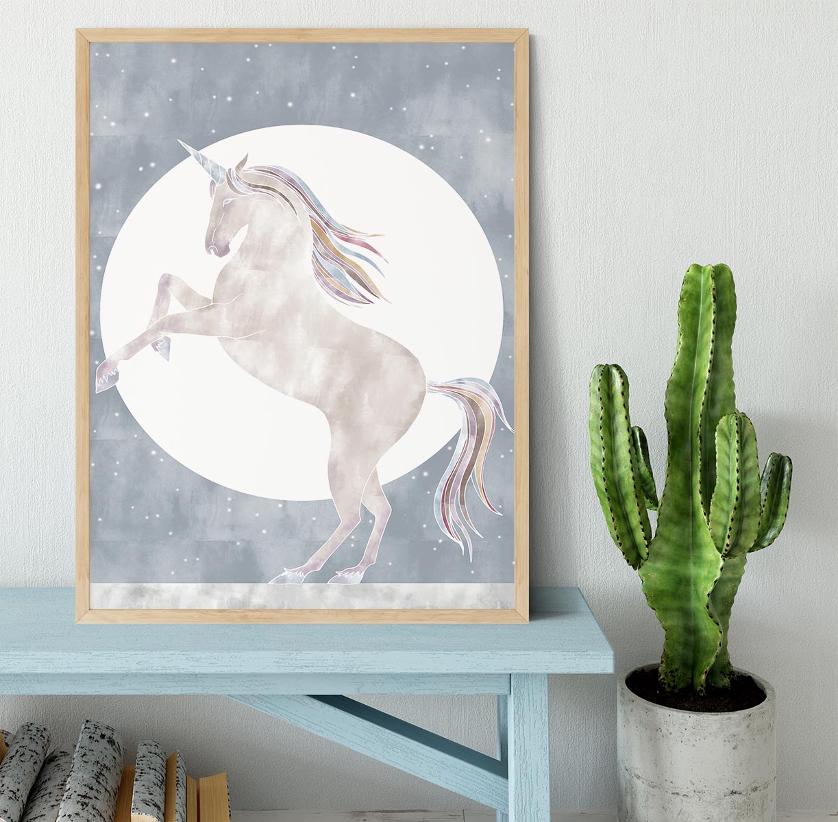 Rising Unicorn Framed Print - Canvas Art Rocks - 4