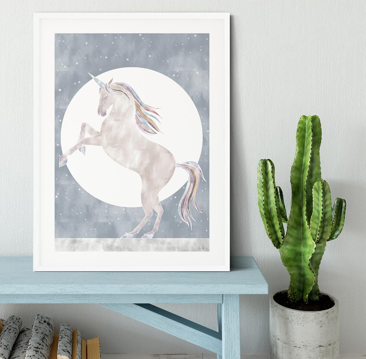 Rising Unicorn Framed Print - Canvas Art Rocks - 5