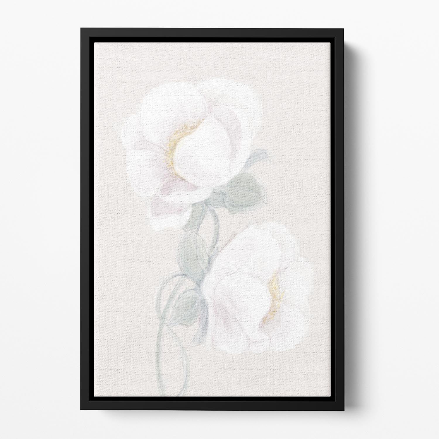 Lush Peony Floating Framed Canvas - Canvas Art Rocks - 2