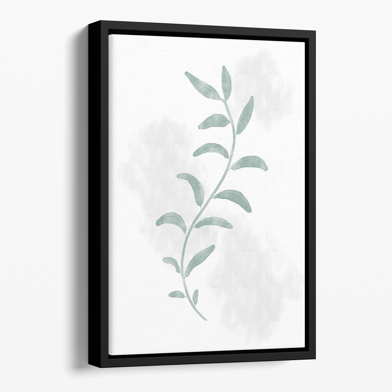 Jazzy Leaves Floating Framed Canvas - Canvas Art Rocks - 1