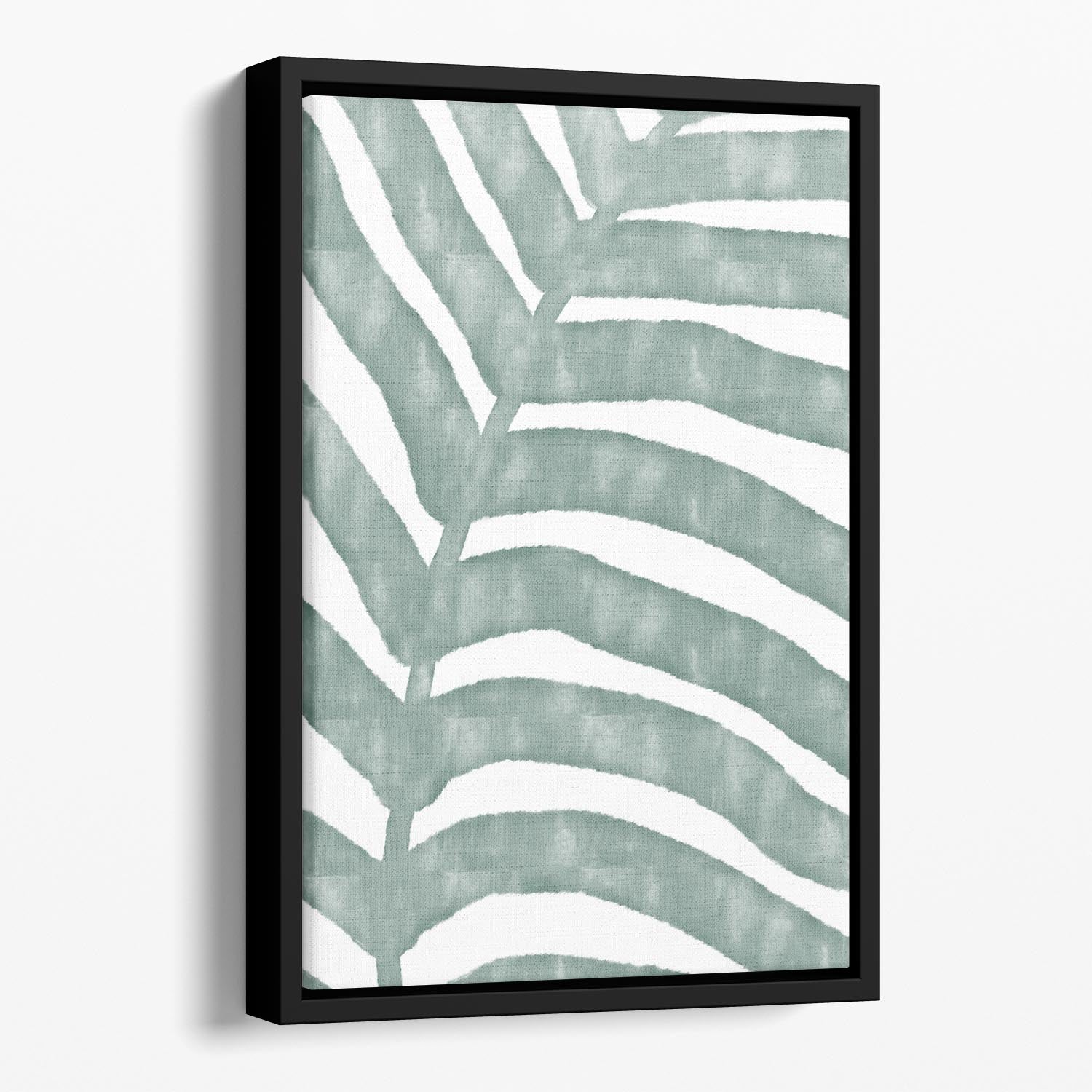 Palm Stripes Floating Framed Canvas - Canvas Art Rocks - 1