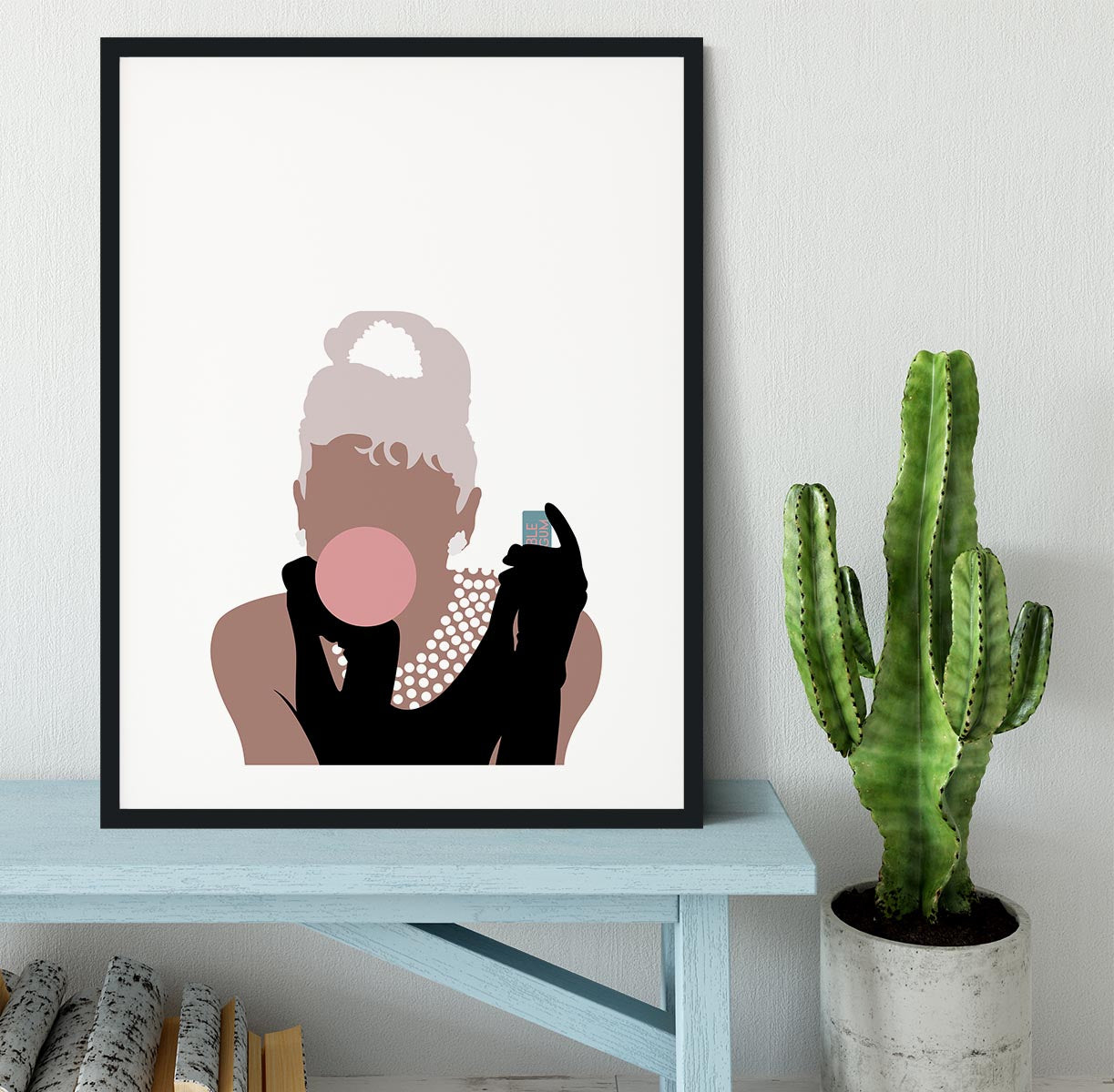 Bubblegum Girl Framed Print - Canvas Art Rocks - 1