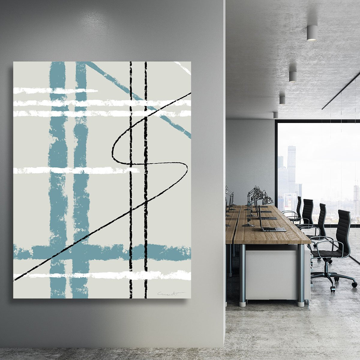 Messy Lines Canvas Print or Poster - Canvas Art Rocks - 3