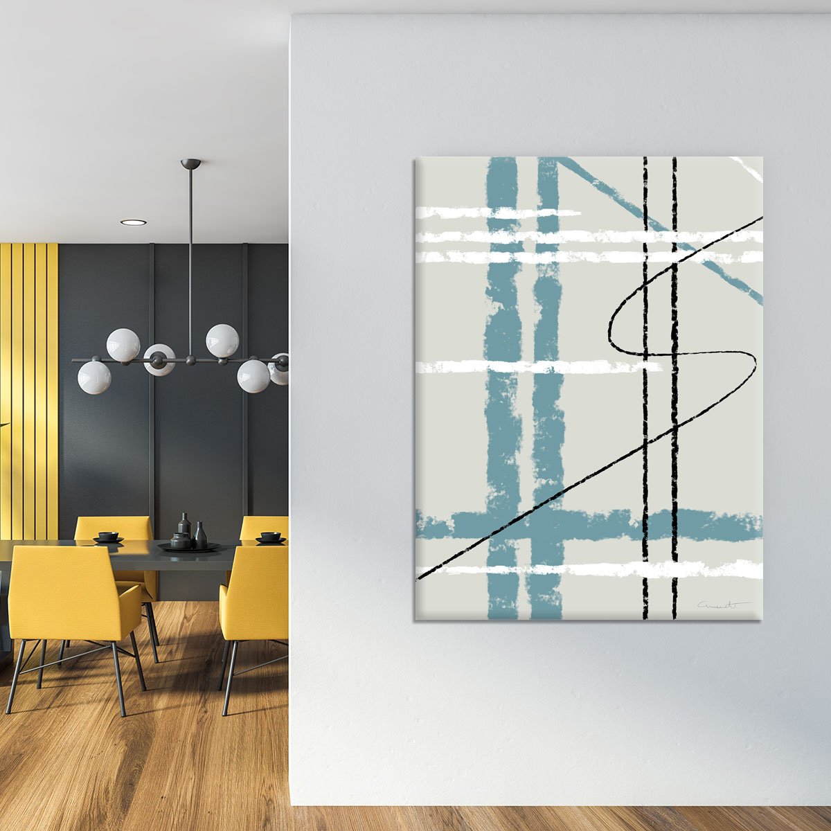Messy Lines Canvas Print or Poster - Canvas Art Rocks - 4