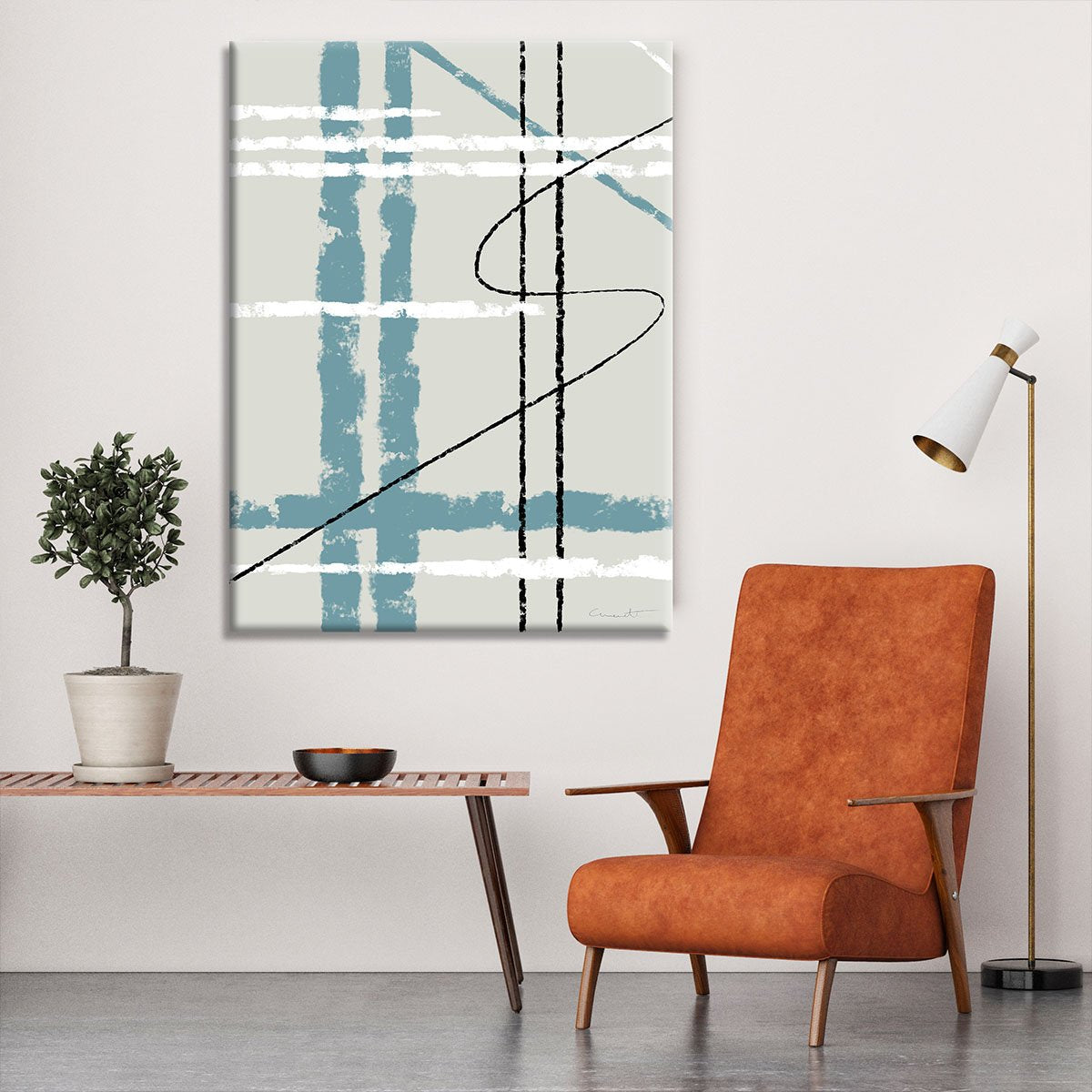 Messy Lines Canvas Print or Poster - Canvas Art Rocks - 6