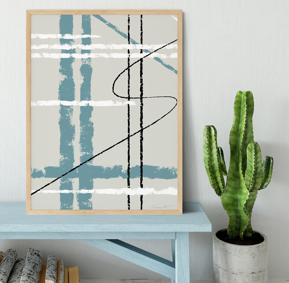 Messy Lines Framed Print - 1x - 4