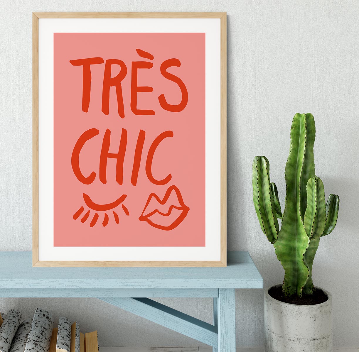 TrAus Chic Pink Framed Print - Canvas Art Rocks - 3