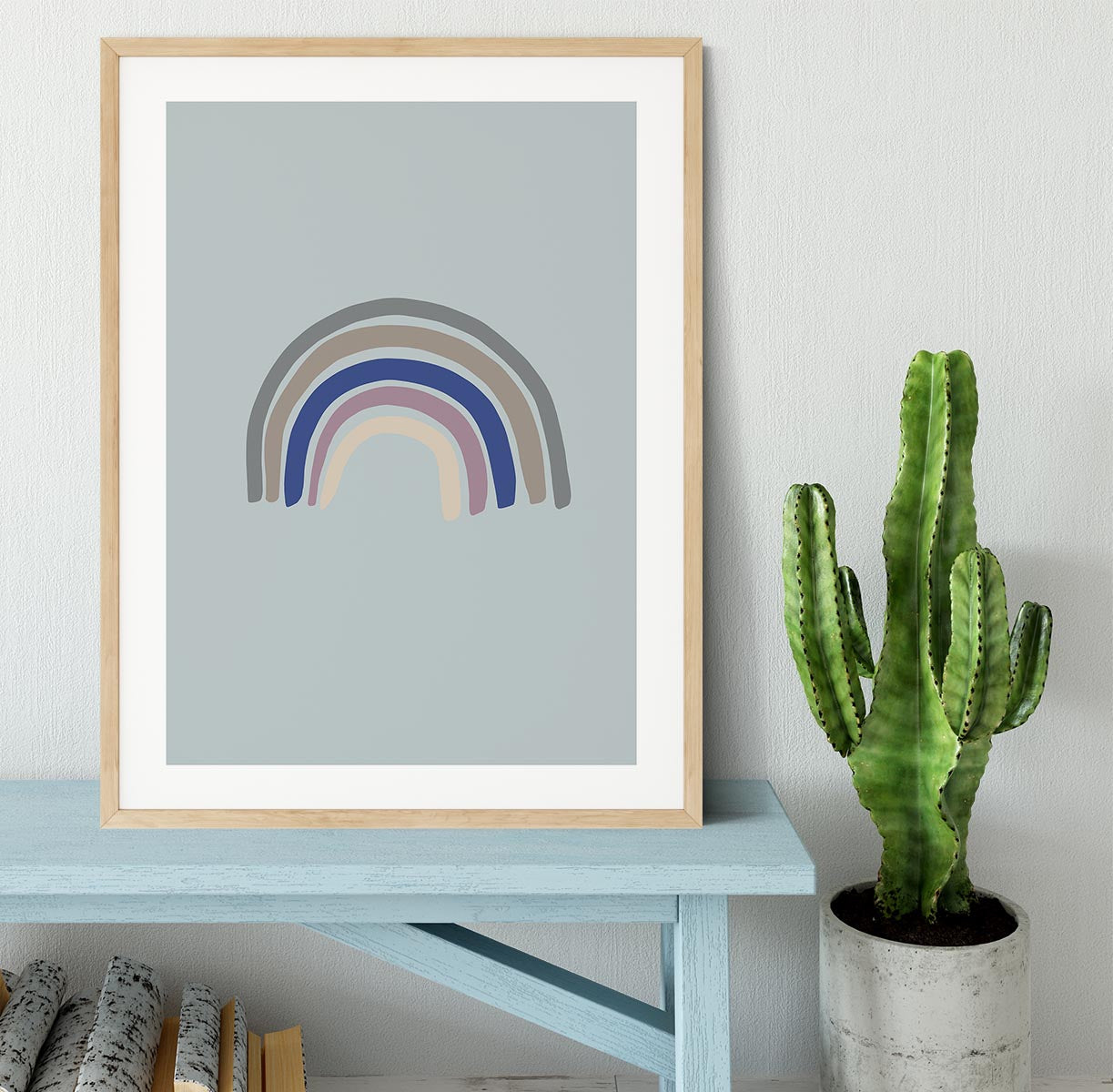 Rainbow Blue Framed Print - 1x - 3