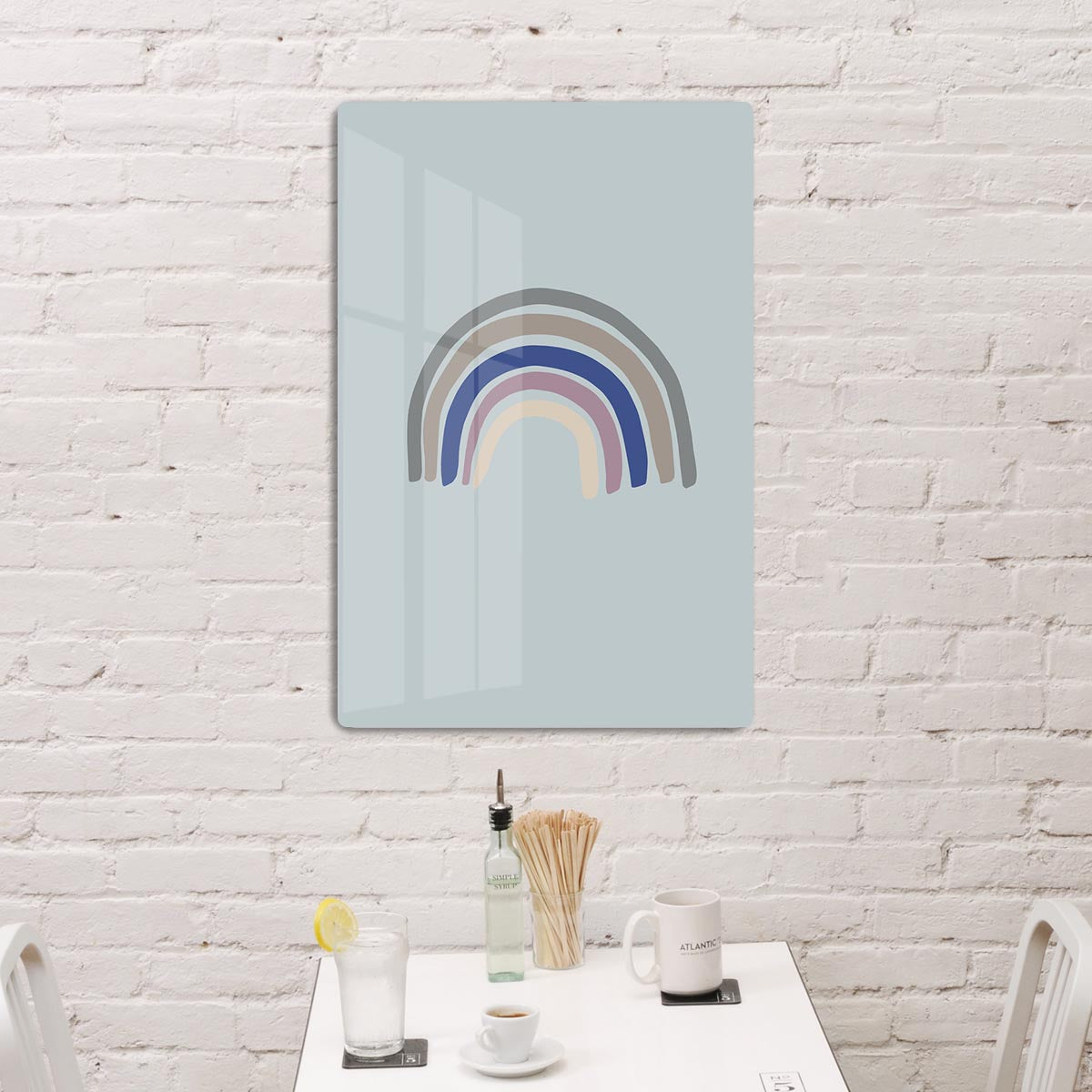 Rainbow Blue HD Metal Print - Canvas Art Rocks - 2