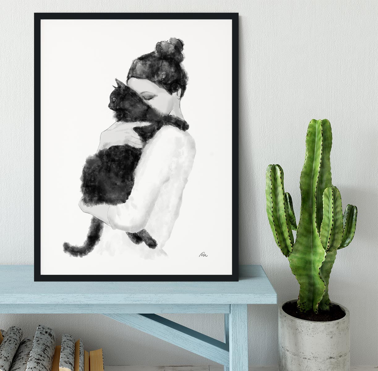 Cat Lover Framed Print - Canvas Art Rocks - 1