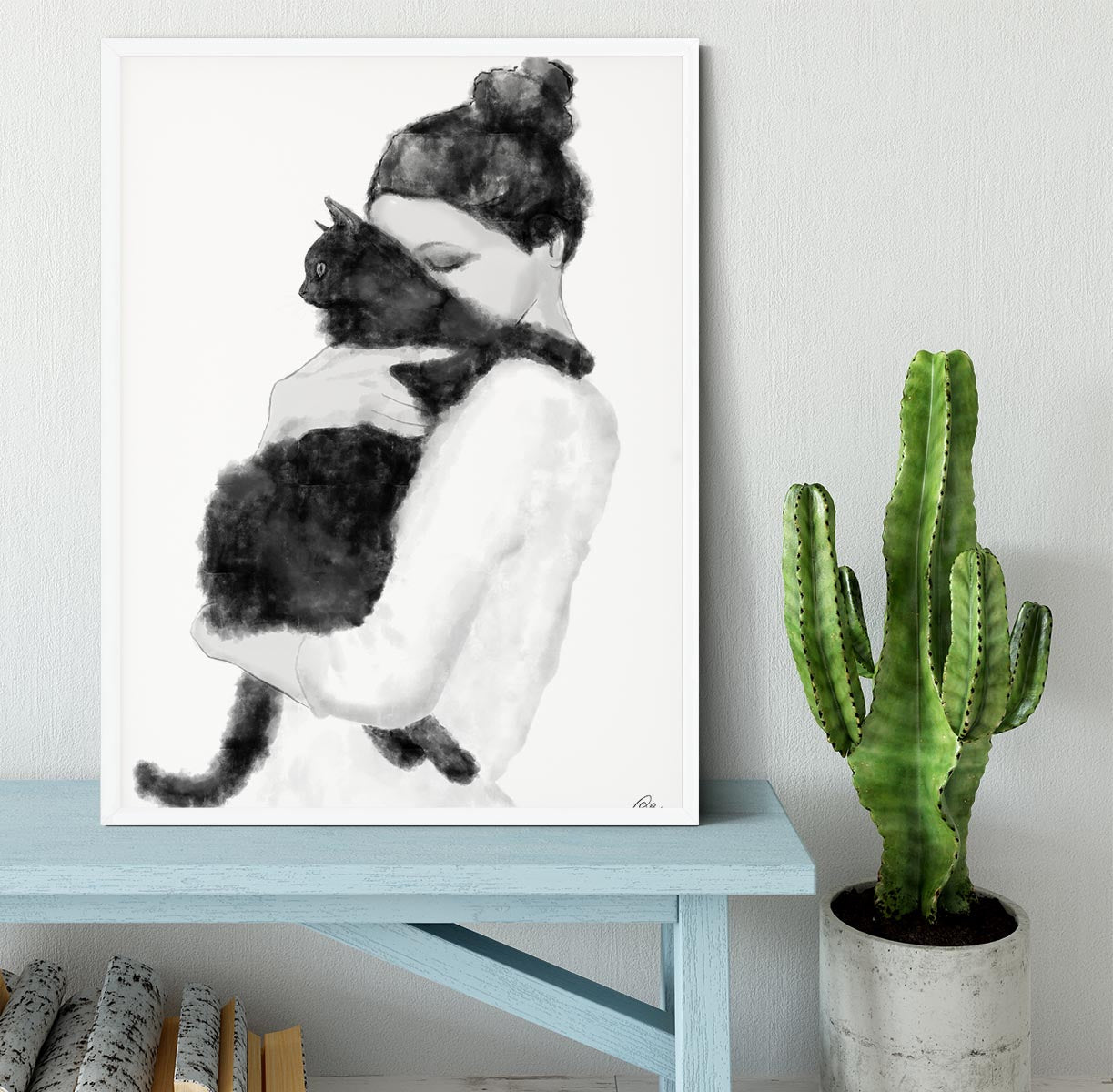 Cat Lover Framed Print - Canvas Art Rocks -6