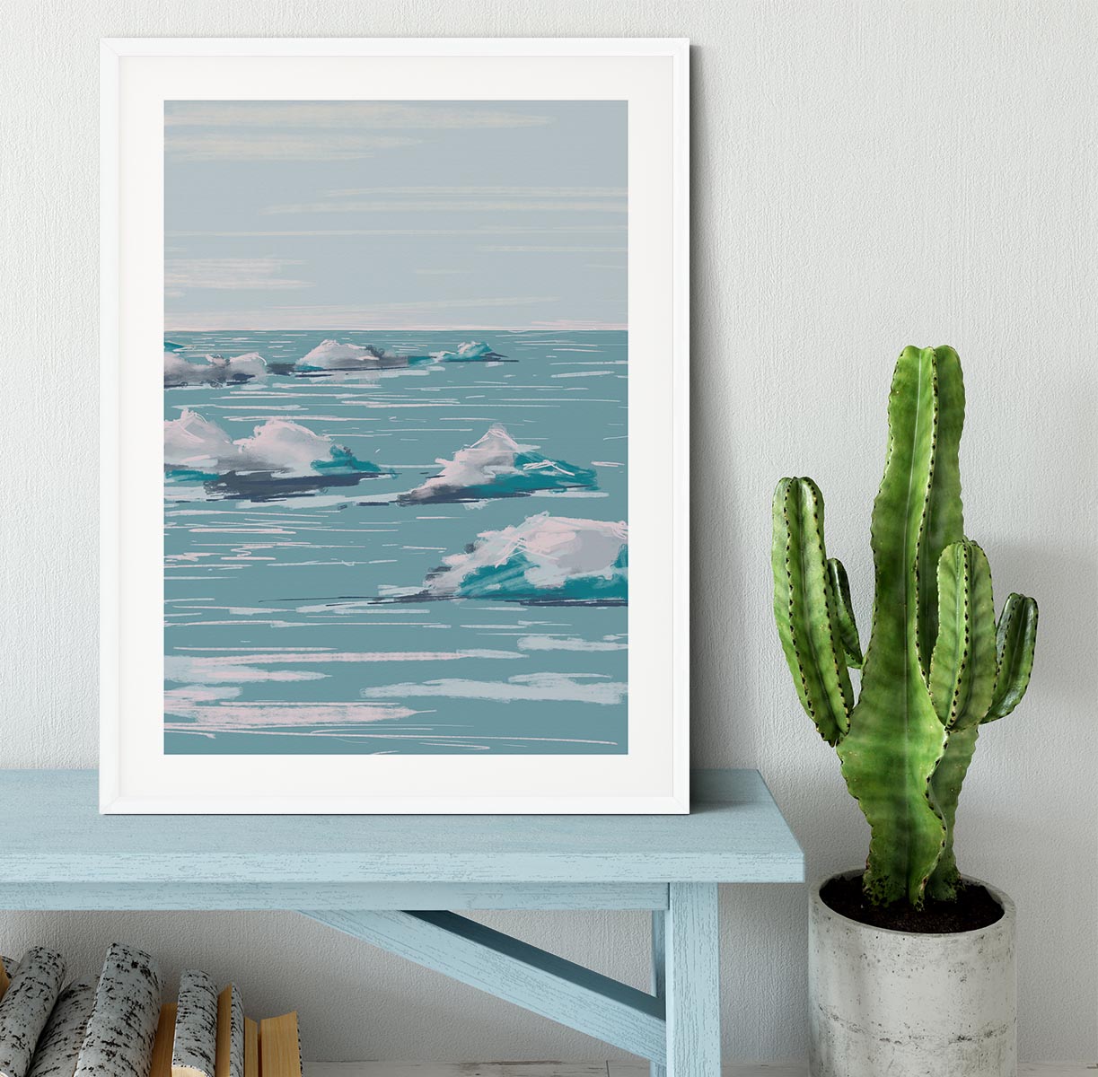 Seascape Framed Print - Canvas Art Rocks - 5