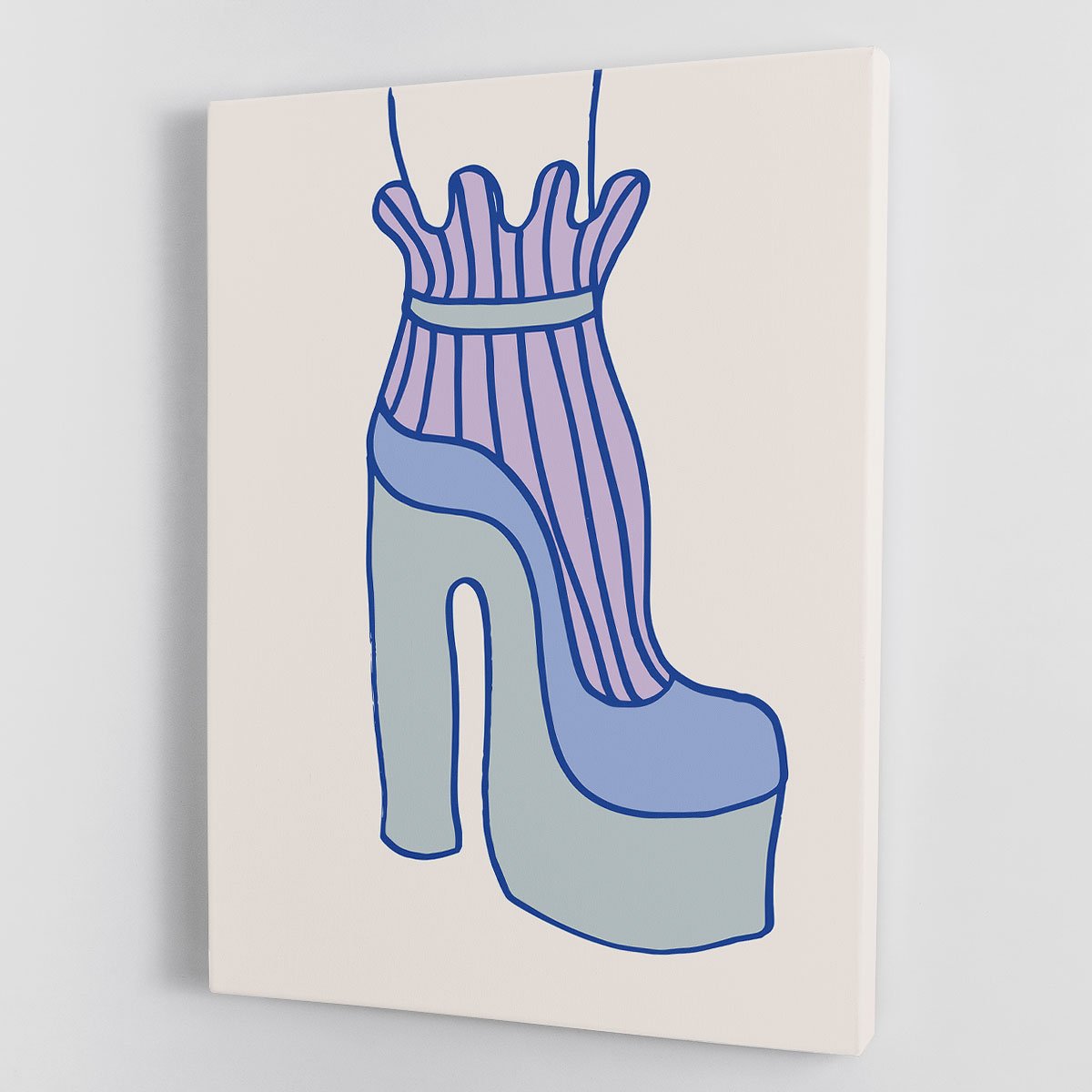 Blue Heel Canvas Print or Poster - Canvas Art Rocks - 1