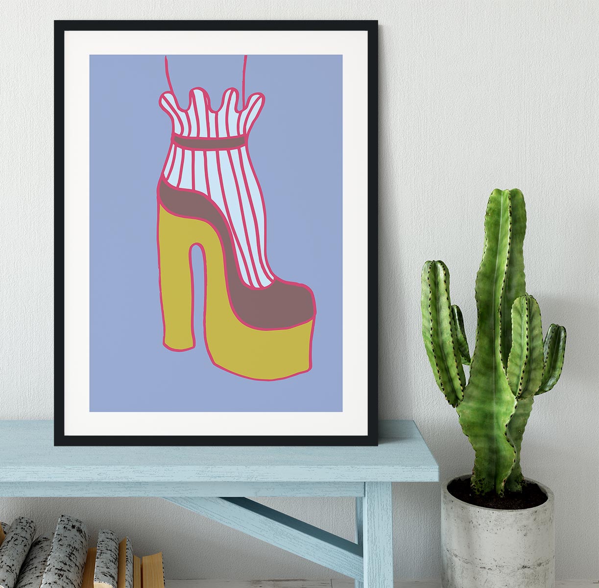 Yellow Heel 01 Framed Print - Canvas Art Rocks - 1